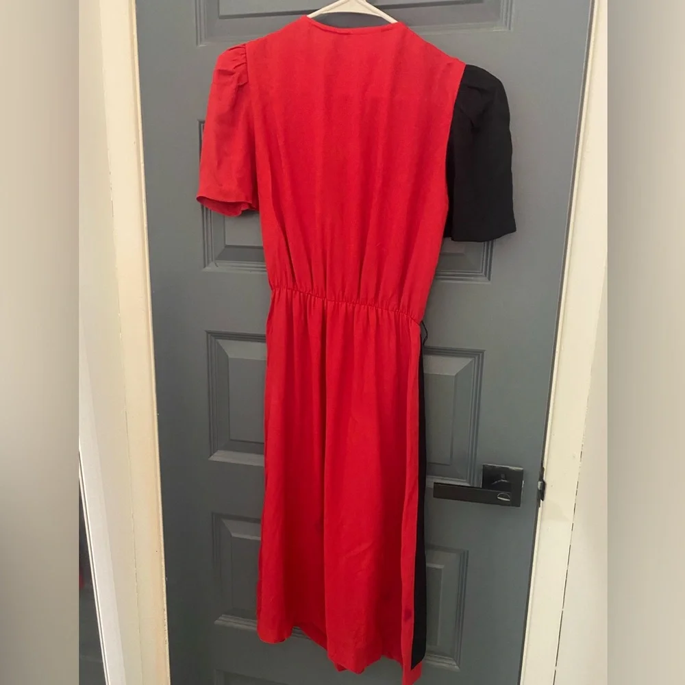 Vintage 80s Two-Tone Dress - Picture 3 of 6